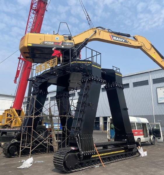三一大長腿安裝現場